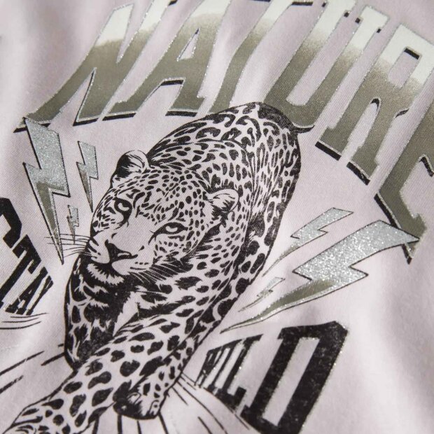 nameit regular fit T-Shirt -  wild & free Leopard Lilac Marble