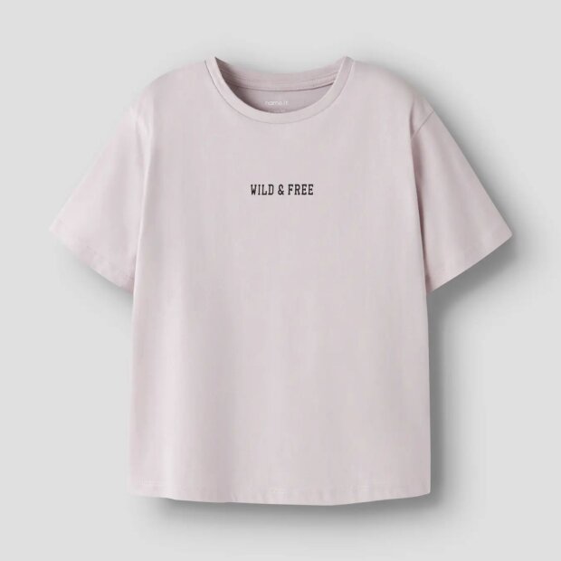 nameit regular fit T-Shirt -  wild & free Leopard Lilac Marble