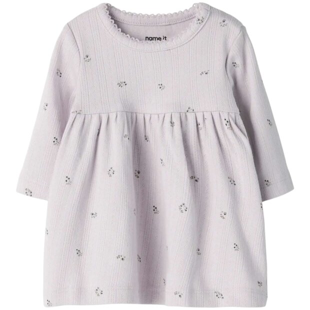 name it Bio Baumwoll Kleid - Lilac Marble