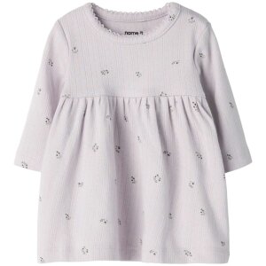 name it Bio Baumwoll Kleid - Lilac Marble