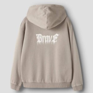 nameit Hoodie be brave be you - Vintage Khaki