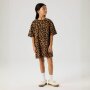 name it regular fit Kleid - Leopard Toasted Coconut