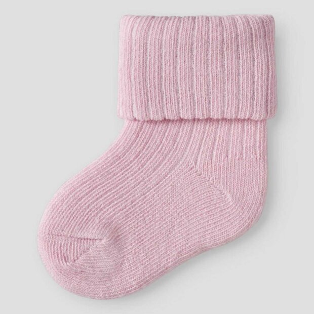 nameit baby rippstrick Socken - Dawn Pink