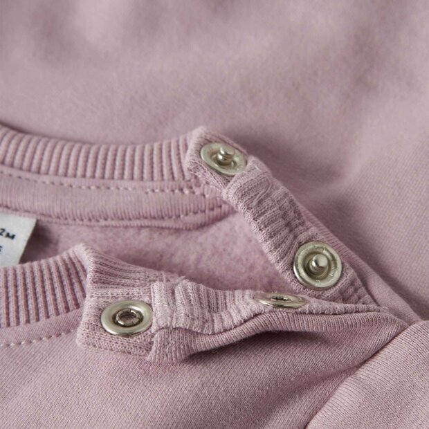 nameit angerauter Sweater - Schmetterlinge Dawn Pink