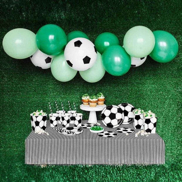 Partydeco Dekorationsset  - Fußball (60-teilig)