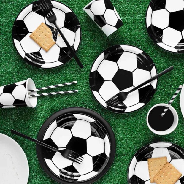 Partydeco Dekorationsset  - Fußball (60-teilig)