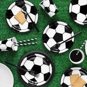 Partydeco Dekorationsset  - Fußball (60-teilig)