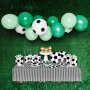 Partydeco Dekorationsset  - Fußball (60-teilig)