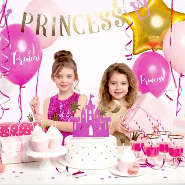 Partydeco Dekorationsset  - Princess (31-teilig)