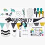 Partydeco Dekorationsset  - Dinosaurier (39-teilig)