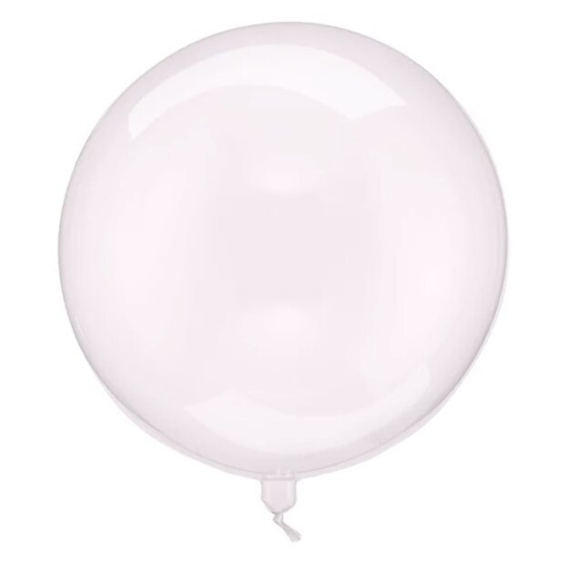 Partydeco Balloon Ballonkugel -  transparent rosa (HS)