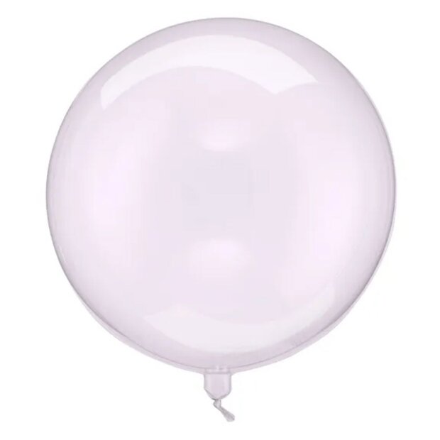 Partydeco Balloon Ballonkugel -  transparent lila (HS)