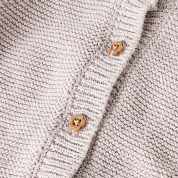 nameit Bio Baumwolle Strickjacke - Lilac Marble