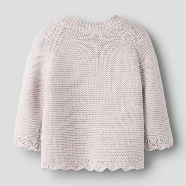 nameit Bio Baumwolle Strickjacke - Lilac Marble