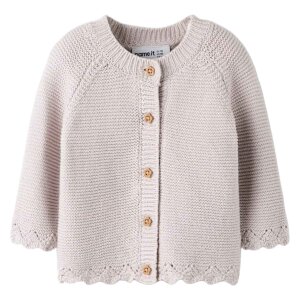 nameit Bio Baumwolle Strickjacke - Lilac Marble