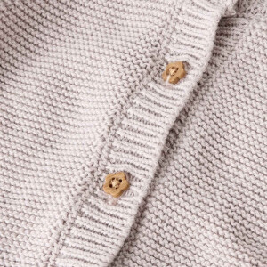 nameit Bio Baumwolle Strickjacke - Lilac Marble