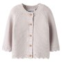 nameit Bio Baumwolle Strickjacke - Lilac Marble