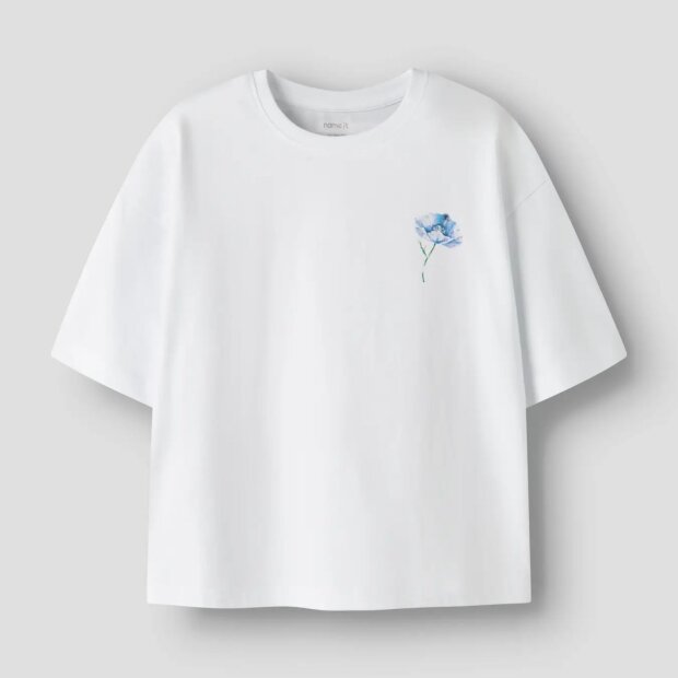 name it Bio Baumwolle T-Shirt - Bloom Bright White