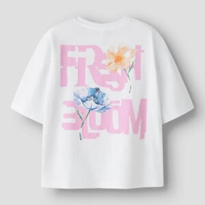name it Bio Baumwolle T-Shirt - Bloom Bright White