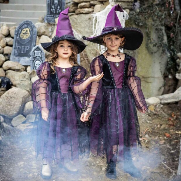 Great Pretenders Spinnenhexe Kleid mit Hut