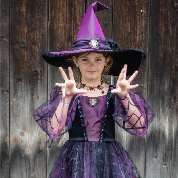 Great Pretenders Spinnenhexe Kleid mit Hut