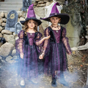 Great Pretenders Spinnenhexe Kleid mit Hut