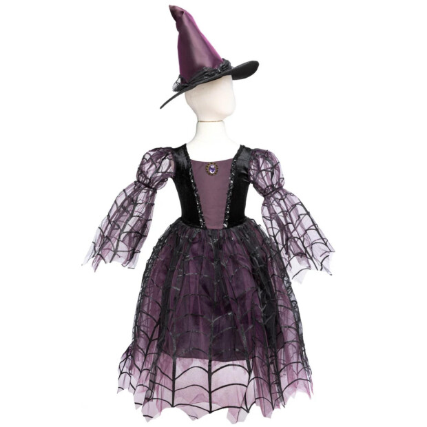 Great Pretenders Spinnenhexe Kleid mit Hut 5-6 Jahre