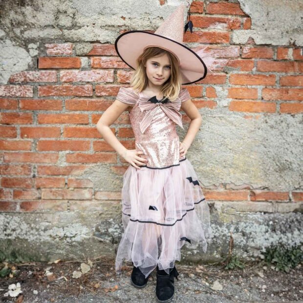 Great Pretenders Glamouröses Hexenkleid mit Hut