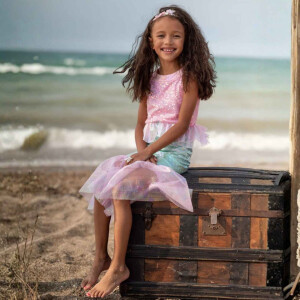 Great Pretenders Kleid - Mysty die Meerjungfrau Pink