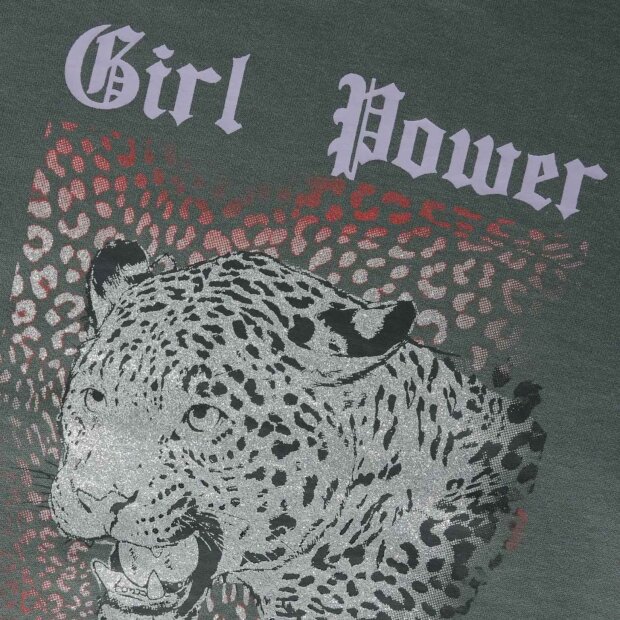 nameit angerautes Sweatshirt - Leopard urban chic