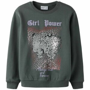 nameit angerautes Sweatshirt - Leopard urban chic