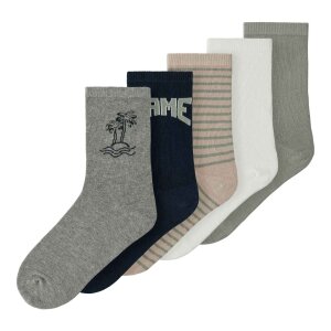 name it 5er Set Socken - grey melange