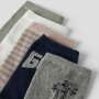 name it 5er Set Socken - grey melange