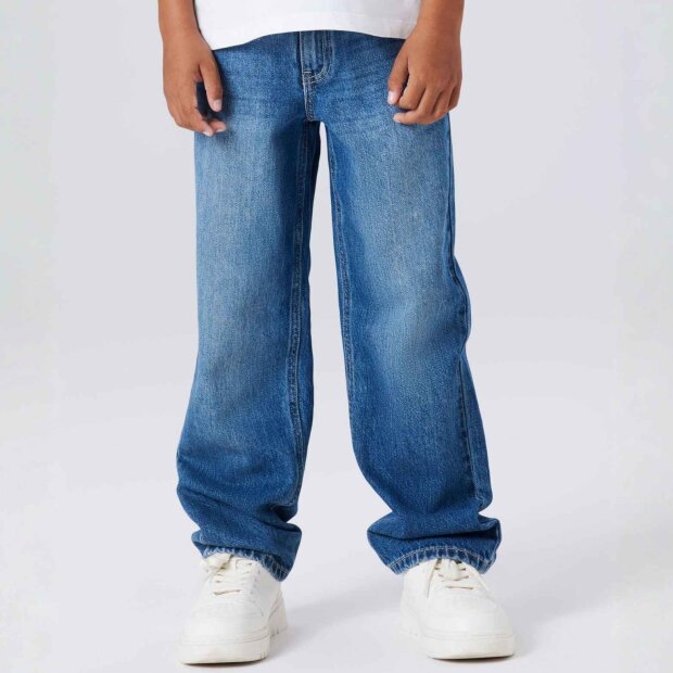 name it straight fit Jeans - medium blue denim