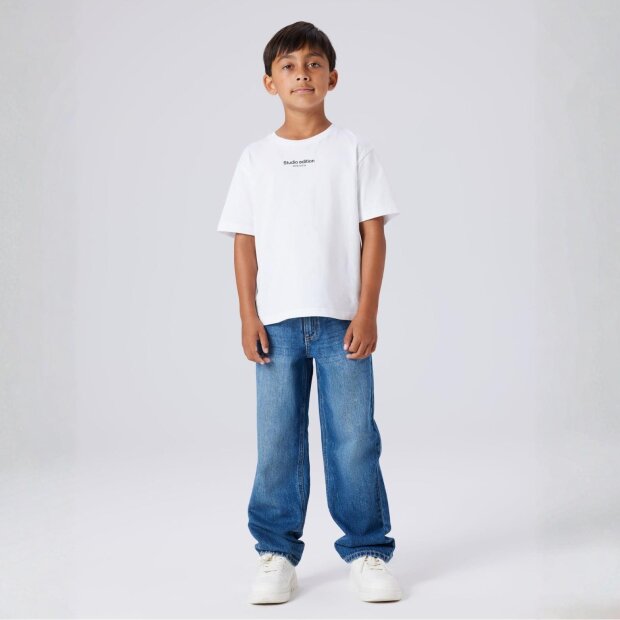 name it straight fit Jeans - medium blue denim