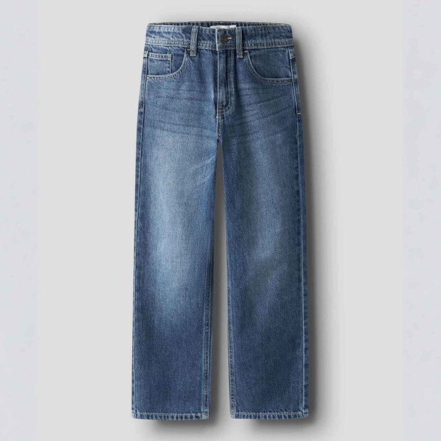 name it straight fit Jeans - medium blue denim