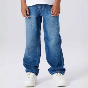 name it straight fit Jeans - medium blue denim
