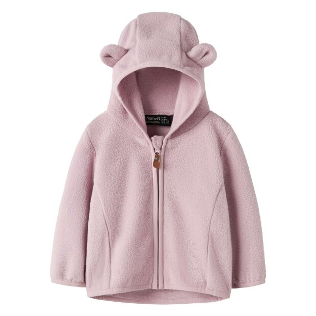 name it Fleece Jacke mit Öhrchen - Keepsake Lilac