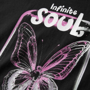 name it Bio- Baumwoll T-Shirt - black soul