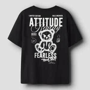 name it Bio- Baumwoll T-Shirt -  Teddy Black
