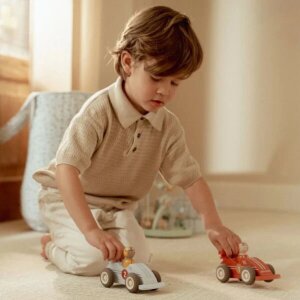 Little Dutch Holz Pullback Rennwagen - essentials