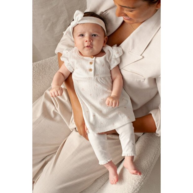 Feetje Kleid Knitter  - Delicate Flower natur