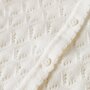 name it Bio Baumwoll Strickjacke - cloud dancer