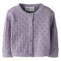 name it Bio Baumwoll Strickjacke - Lavender Gray
