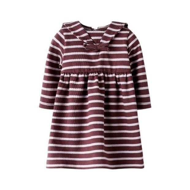 nameit Baby Kleid Matrose weinrot rosa
