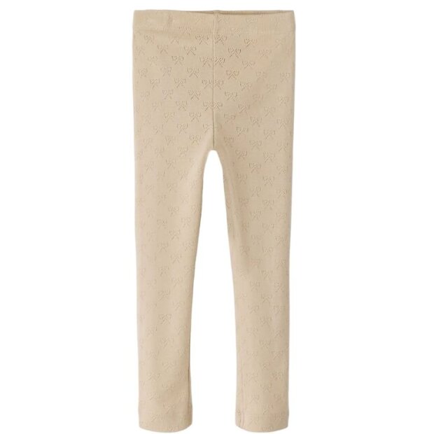 nameit Baby Legging Schleifchen beige