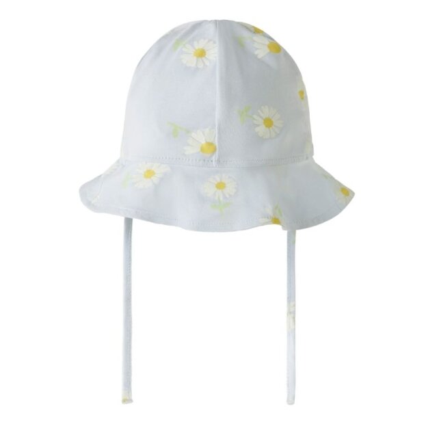 nameit Babymütze Sommer Gänseblümchen blau