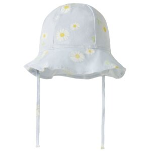nameit Babymütze Sommer Gänseblümchen blau