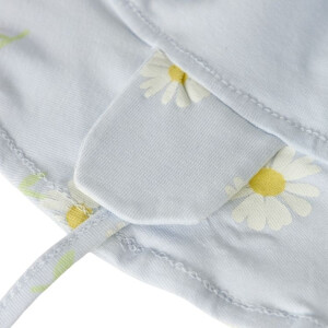nameit Babymütze Sommer Gänseblümchen blau