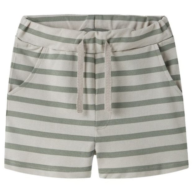name it Shorts Streifen olive natur
